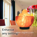 Natural Himalayan Salt Ball Bowl Lamp Authentic Crystal Stone , Premium Quality Wood Base with Dimmer Switch oils diffuser